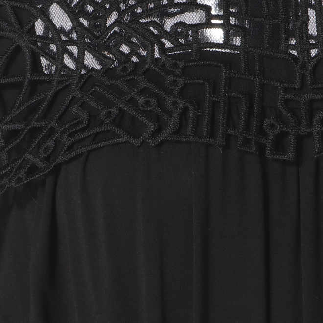 MODAL JERSEY WITH LACE　ドレス 詳細画像 ブラック 5