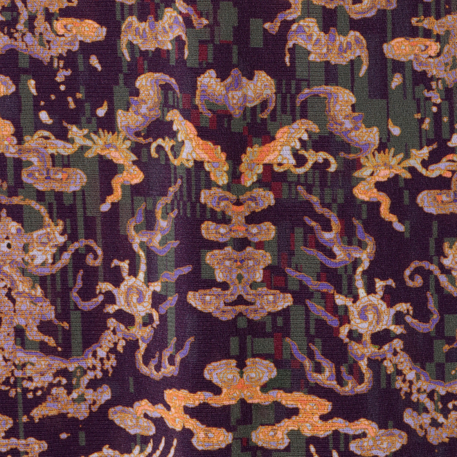 COURTVERSE PRINT ON NETTING　スカート 詳細画像 パープル系マルチ 10