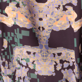 COURTVERSE PRINT ON SATIN　ドレス 詳細画像