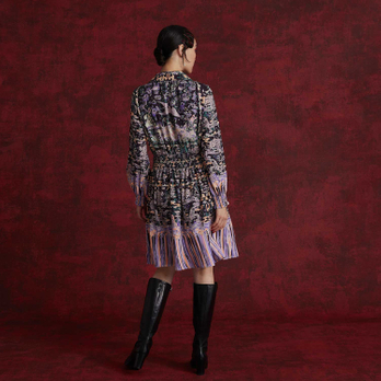 COURTVERSE PRINT ON SATIN　ドレス 詳細画像