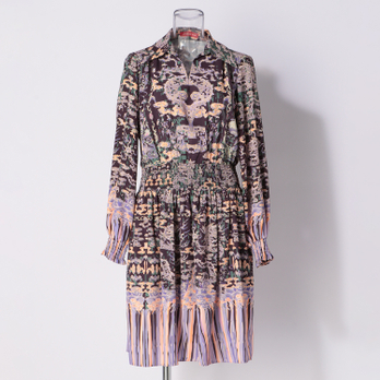 COURTVERSE PRINT ON SATIN　ドレス 詳細画像