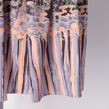 COURTVERSE PRINT ON SATIN　ドレス 詳細画像