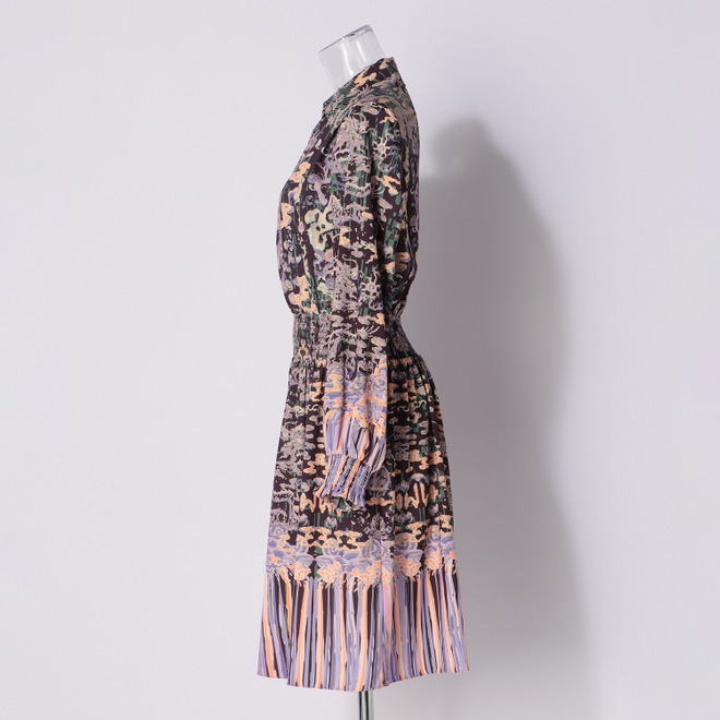 COURTVERSE PRINT ON SATIN　ドレス 詳細画像 パープル系マルチ 5