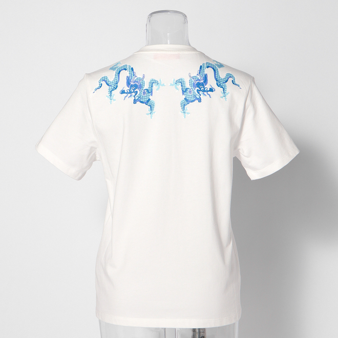 DRAGON NATURAL ELEMENTS PRINT　カットソー 詳細画像 ホワイト 4
