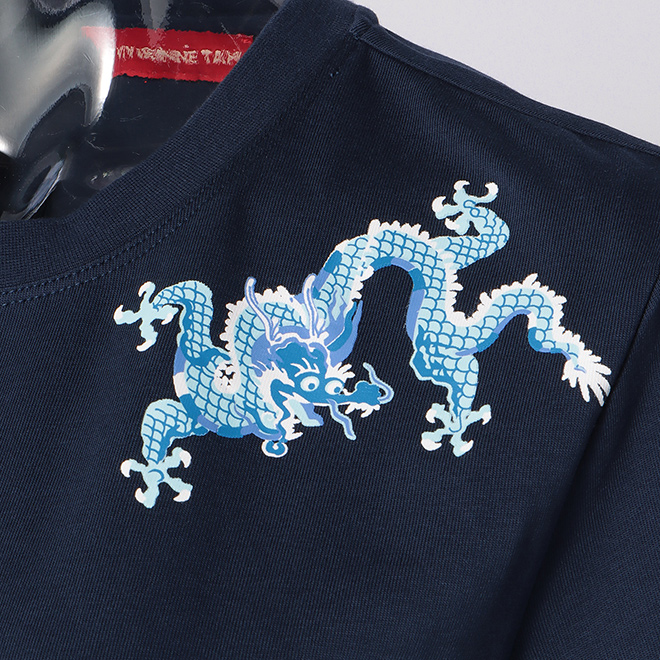 DRAGON NATURAL ELEMENTS PRINT　カットソー 詳細画像 ネイビー 4