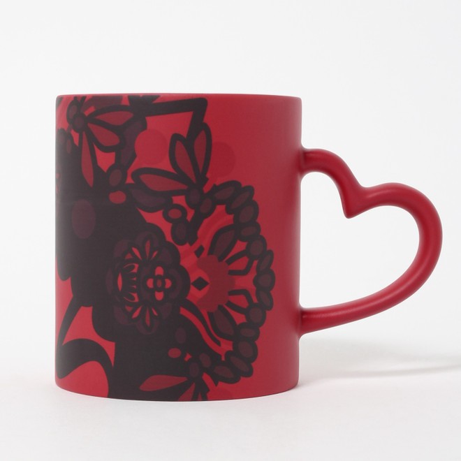 OPERA GIRL COLOR CHANGE MUG WITH HEART　マグカップ 詳細画像 レッド 1