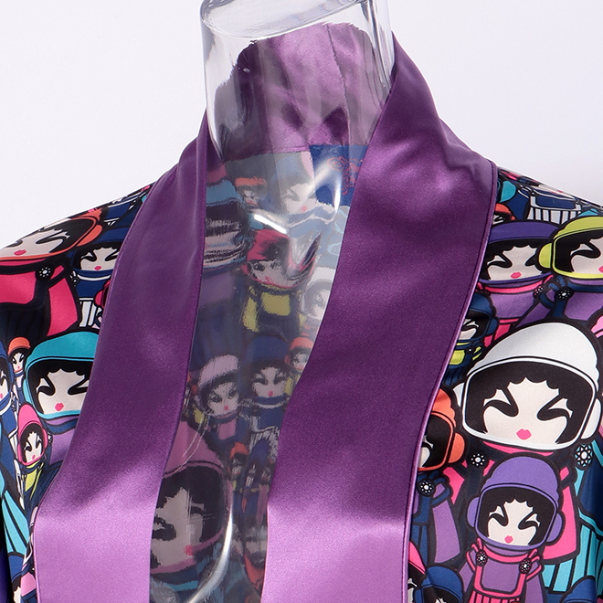 【期間限定】OPERA GIRL ASTRONAUT SLEEPWEAR　ロングブラウス 詳細画像 黒系マルチ 4