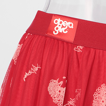 【期間限定】OPERA GIRL CANDY FLOCKING PRINT　スカート 詳細画像