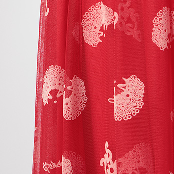 【期間限定】OPERA GIRL CANDY FLOCKING PRINT　スカート 詳細画像