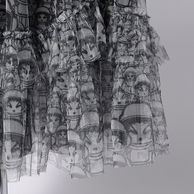 OPERA GIRL ASTRONAUT PRINT　スカート 詳細画像 ブラック 5