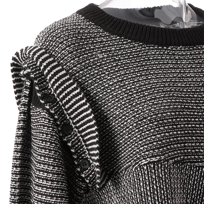 MIDDLE GAGE KNIT　プルオーバー 詳細画像 黒系マルチ 5