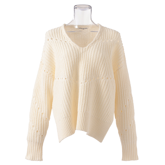 MIDDLE GAGE KNIT　ニットプルオーバー 詳細画像 ホワイト 1