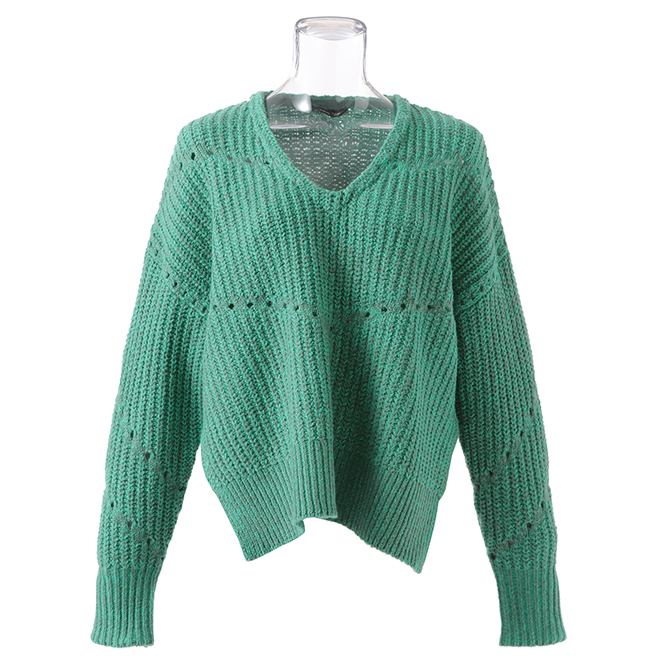 MIDDLE GAGE KNIT　ニットプルオーバー 詳細画像 グリーン 3