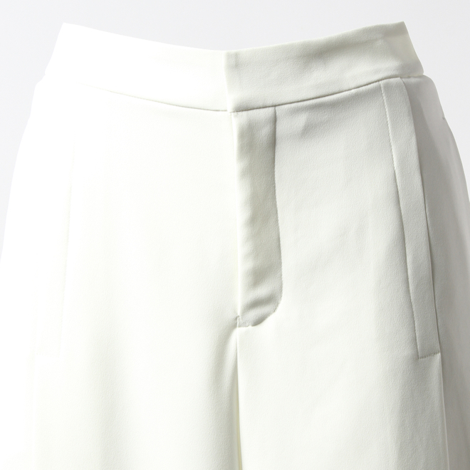 Back Satin Stretch　パンツ 詳細画像 ホワイト 4