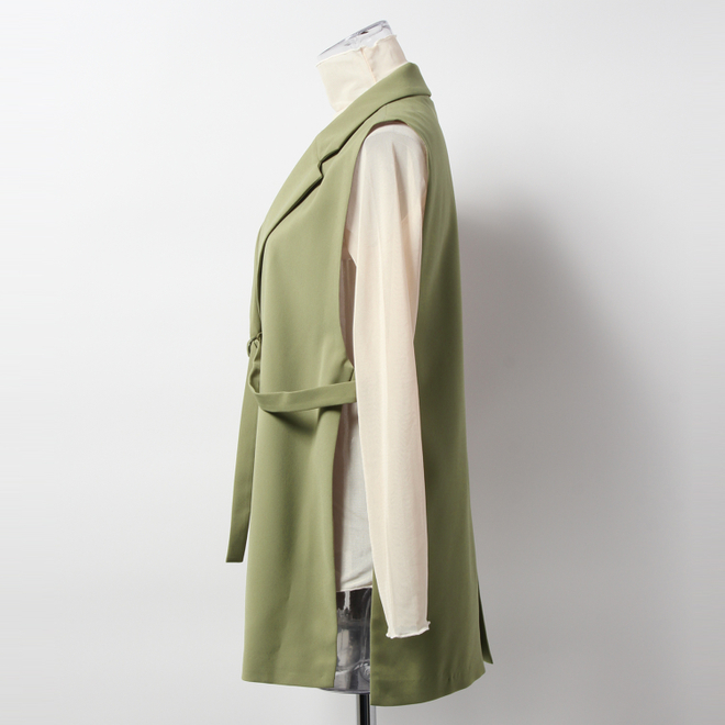 Back Satin Stretch　ジャケット 詳細画像 カーキ 2