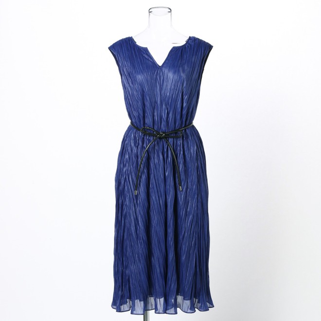 WASHER PLEATS　ワンピース 詳細画像 ネイビー 1
