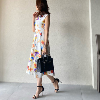 POPPY PRINT DOUBLE KNIT　ドレス 詳細画像
