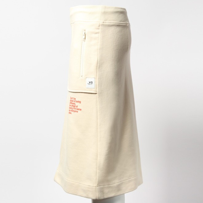 _V3 Central sweat Skirt　 詳細画像 ホワイト 2