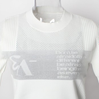 _V3 Double jacquard Knit Tops　ニットプルオーバー 詳細画像