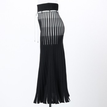 _V3 Double jacquard Knit Skirt　 詳細画像