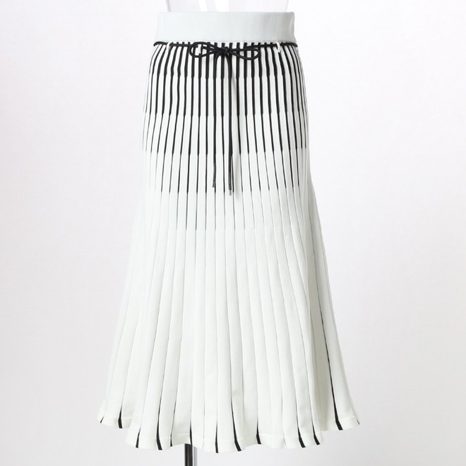 _V3 Double jacquard Knit Skirt　 詳細画像 ホワイト 1