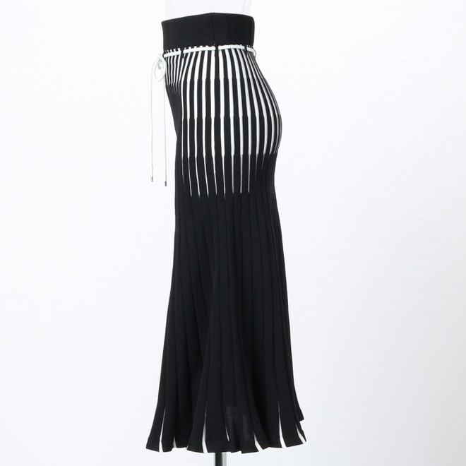 _V3 Double jacquard Knit Skirt　 詳細画像 ブラック 3