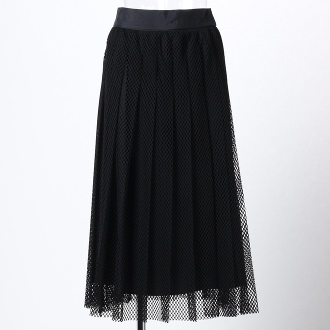 _V3 Mesh Pleats Skirt　 詳細画像 ブラック 1