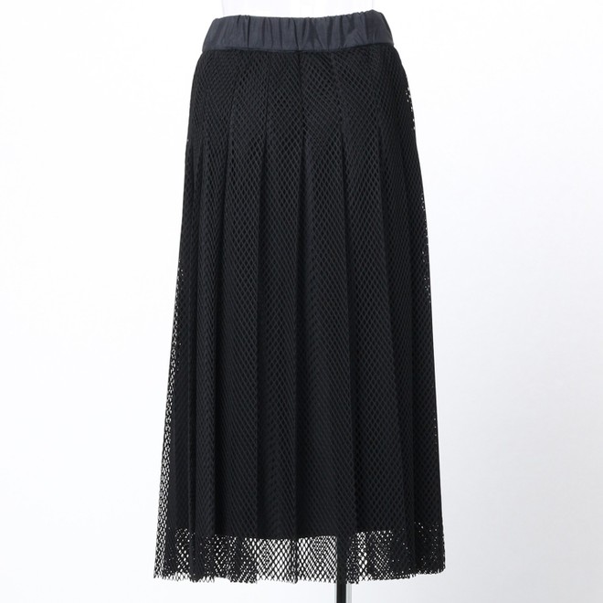 _V3 Mesh Pleats Skirt　 詳細画像 ブラック 3