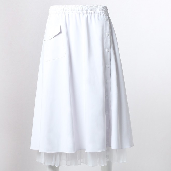 _V3 Pleats reversible Skirt　 詳細画像 ホワイト 2