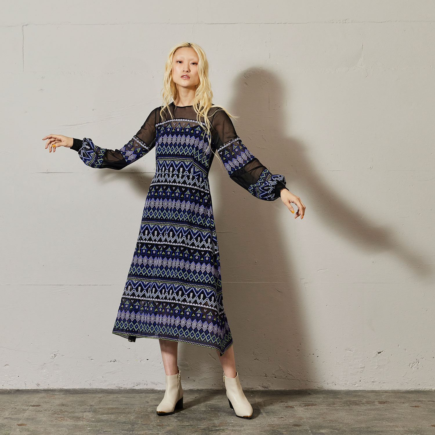 Vt Pixel Weave High Density Nt ワンピース Vivienne Tam ヴィヴィアンタム 公式オンラインストア