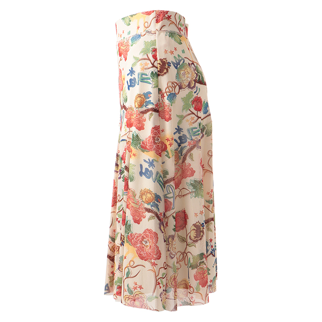 PEONY BLOSSOM PRINT ST NETTING　スカート 詳細画像 白系マルチ 2