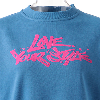 300G COTTON TERRY PRINT LOVE　トレーナー 詳細画像