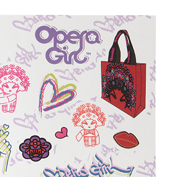 OPERA GIRL DOLL PROMO STICKER  PAPER　ステッカー 詳細画像