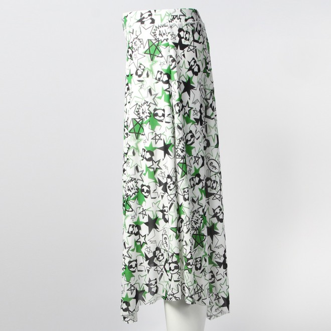 STAR PANDA PRINT STRETCH NETTING　スカート 詳細画像 ホワイト 2