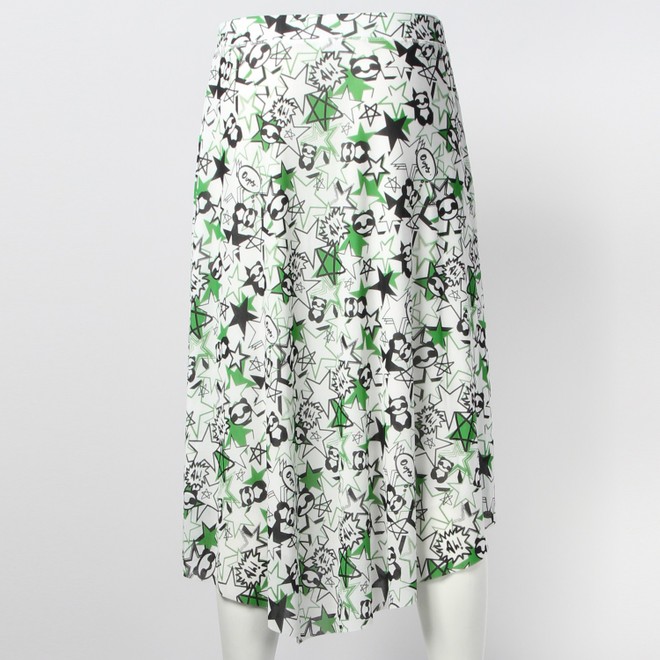 STAR PANDA PRINT STRETCH NETTING　スカート 詳細画像 ホワイト 3