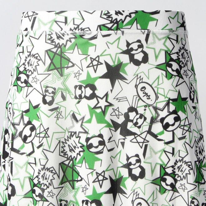 STAR PANDA PRINT STRETCH NETTING　スカート 詳細画像 ホワイト 4