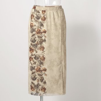 BOTANICAL FLOWER PRINT　スカート