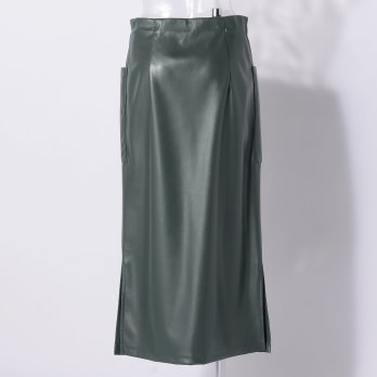WL　シンセティックレザー　スカート 詳細画像