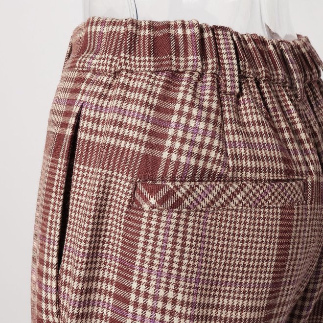 PLAID CHECK　パンツ 詳細画像 ブラウン 5