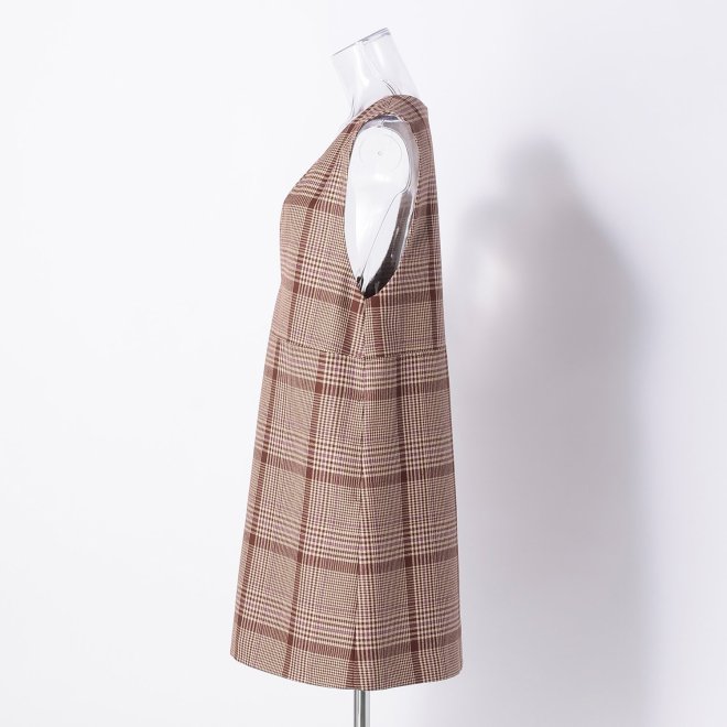 PLAID CHECK　ドレス 詳細画像 ブラウン 2