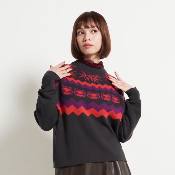 PANDA JACQUARD KNIT　