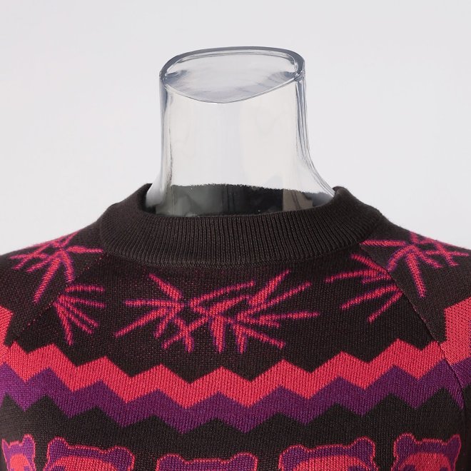 PANDA JACQUARD KNIT　 詳細画像 グレー系マルチ 5