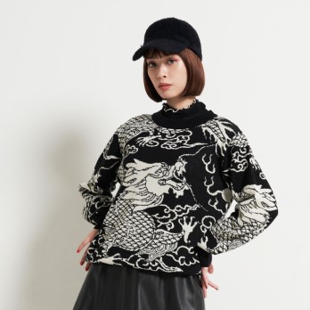 DRAGON JACQUARD KNIT　