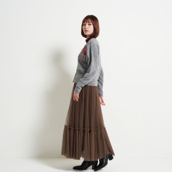 FLOWER EMBROIDERY KNIT　カーディガン 詳細画像