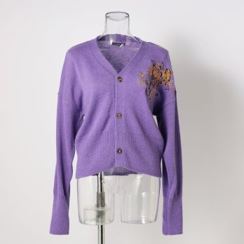 FLOWER EMBROIDERY KNIT　カーディガン