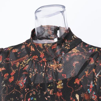 ANIMAL CHINOISERIE PRINT　ドレス 詳細画像