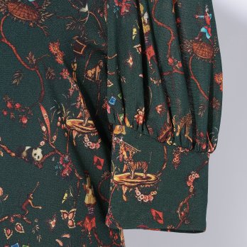 ANIMAL CHINOISERIE PRINT　ドレス 詳細画像
