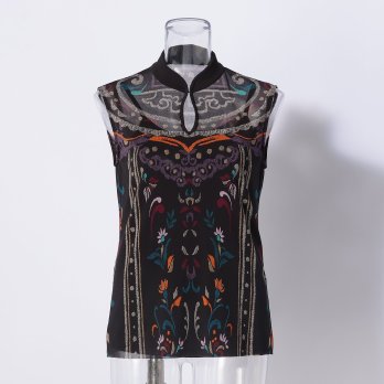 IMPERIAL PALACE DOOR PRINT NETTING　ブラウス