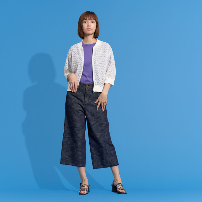 【期間限定】FRINGE DENIM　パンツ 詳細画像 ネイビー 1