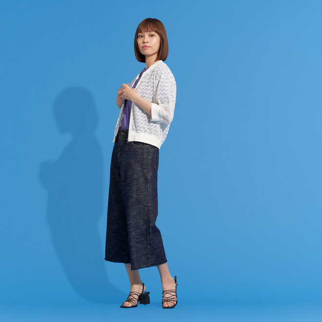【期間限定】FRINGE DENIM　パンツ 詳細画像 ネイビー 2